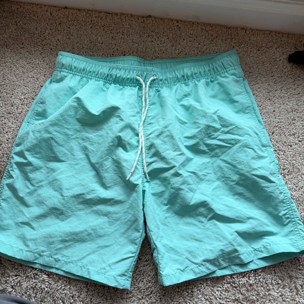 Target Men's Mint Green Swim Trunks with Drawstring